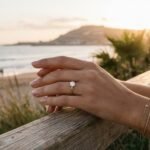 Zircon Solitaire Ring - Celyta 18k Gold Plated Jewelry