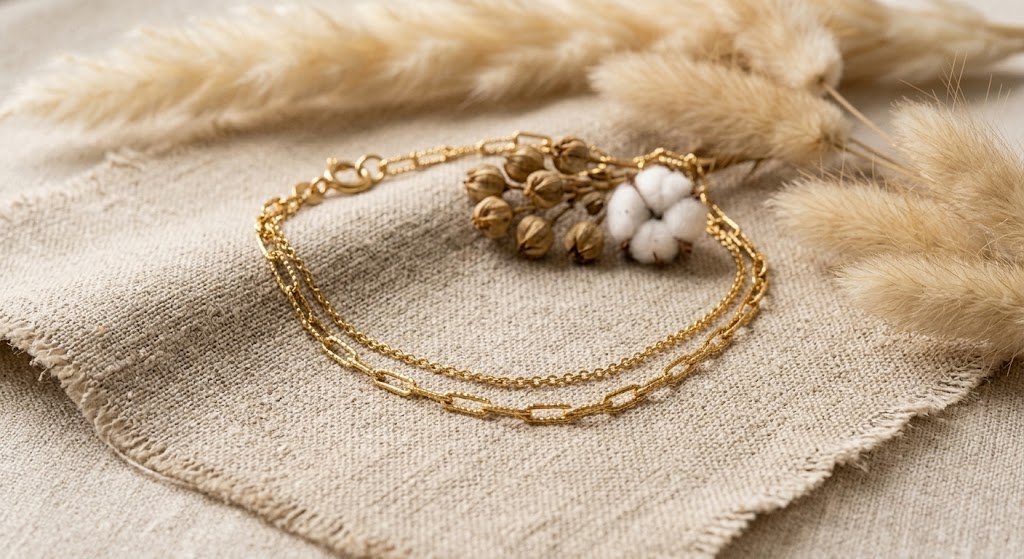Layered Chain Necklace - Celyta 18k Gold Plated Jewelry