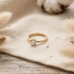Zircon Solitaire Ring - Celyta 18k Gold Plated Jewelry