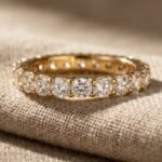 Lab Diamond Eternity Ring - Celyta 18k Gold Plated Jewelry