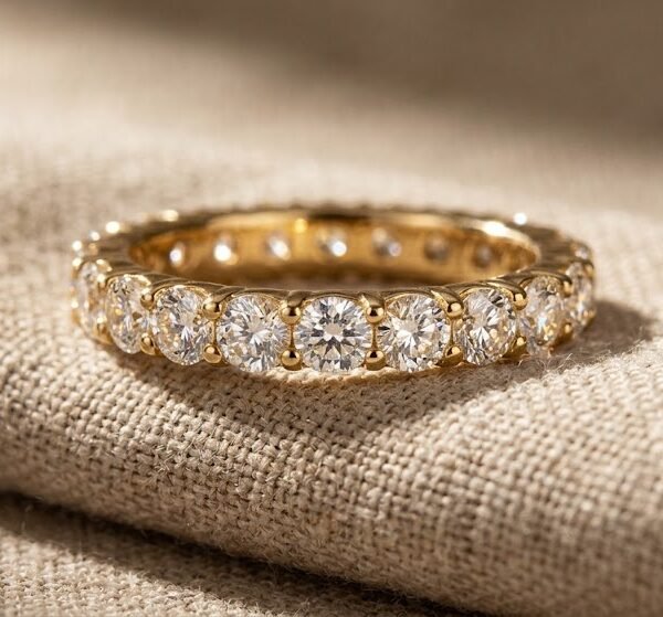 Lab Diamond Eternity Ring - Celyta 18k Gold Plated Jewelry