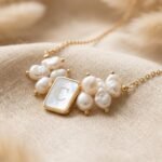 Mother-of-Pearl Initial Necklace & Pearls - Celyta 18k Gold Plated Jewelry
