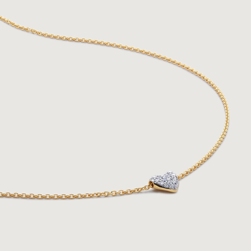 Heart Diamond Chain Necklace