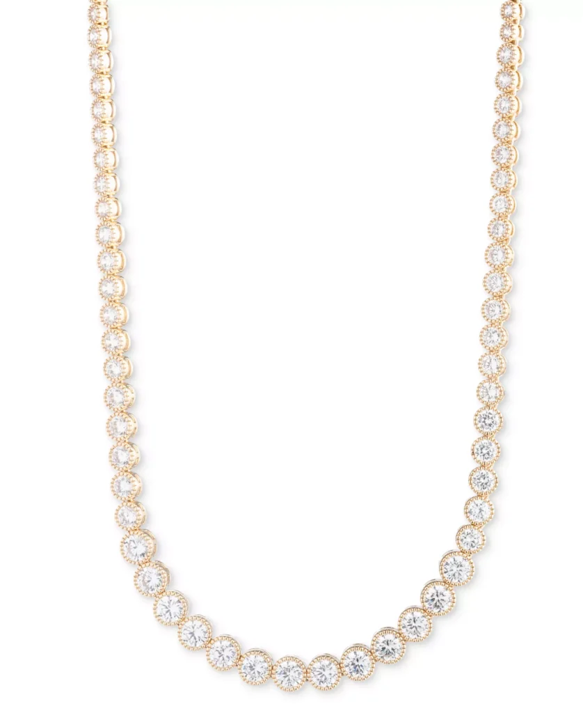 Cubic Zirconia Tennis Collar Necklace
