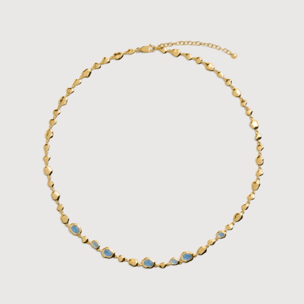 Silver Plated Beaded Layered Necklace