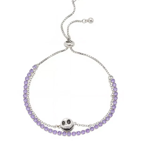 Cubic Zirconia Layered Adjustable Bolo Bracelet