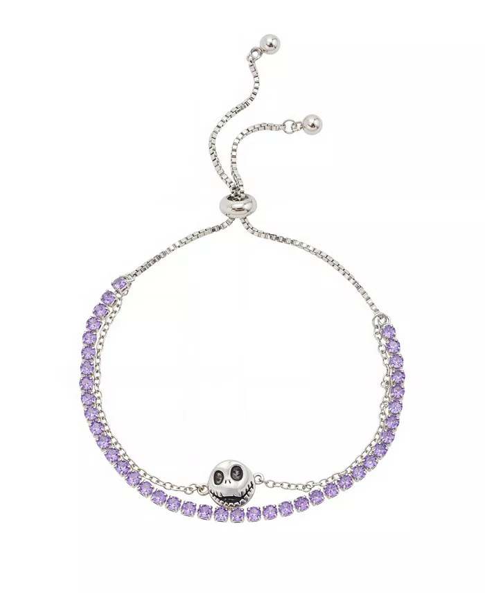 Cubic Zirconia Layered Adjustable Bolo Bracelet