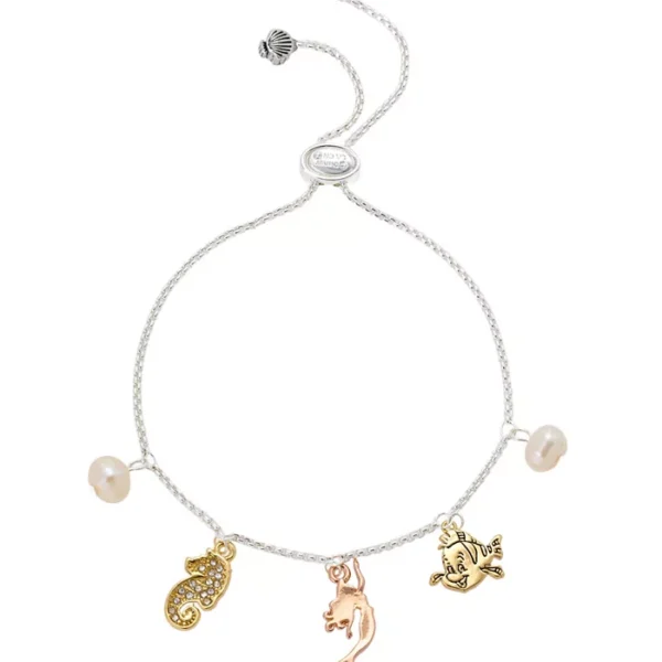 Cubic Zirconia and Mother of Pearl Charm Bolo Bracelet