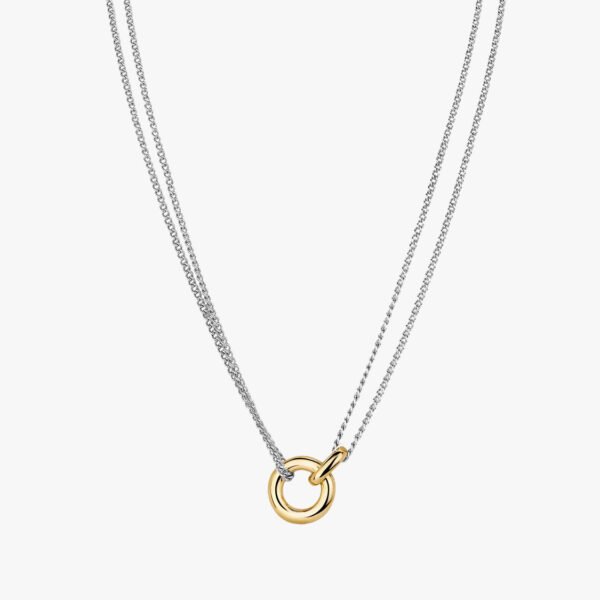 Mixed Linked Layered Necklace – 18K Gold Vermeil