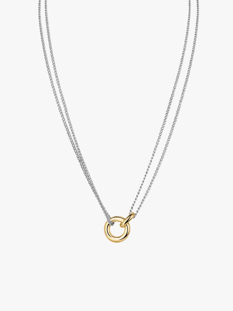 Mixed Linked Layered Necklace – 18K Gold Vermeil