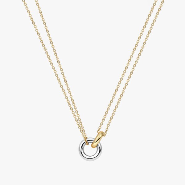 Mixed Bold Linked Necklace – 18K Gold Vermeil