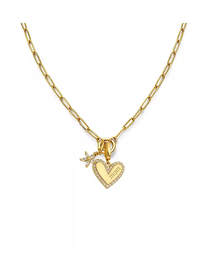 Bloom MOM Heart Necklace