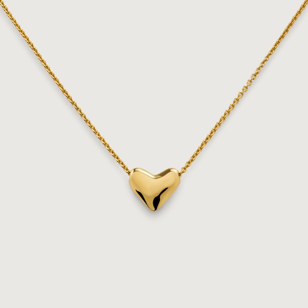 Heart Chain Necklace – 18K Gold Vermeil