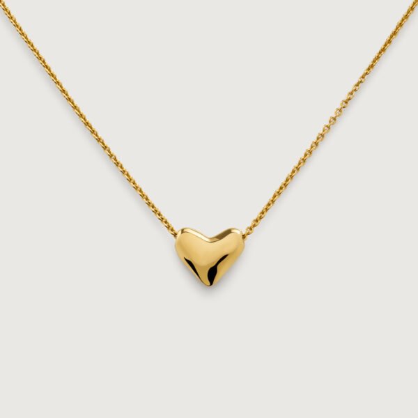Heart Chain Necklace – 18K Gold Vermeil
