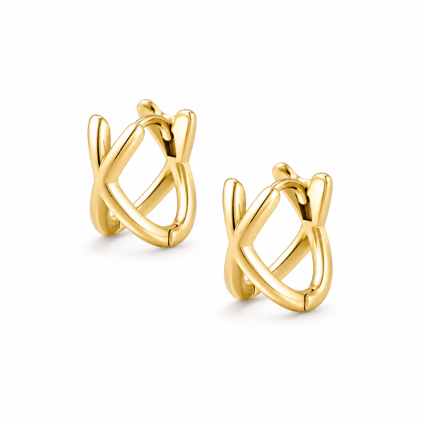 Criss Cross Hoop Earrings