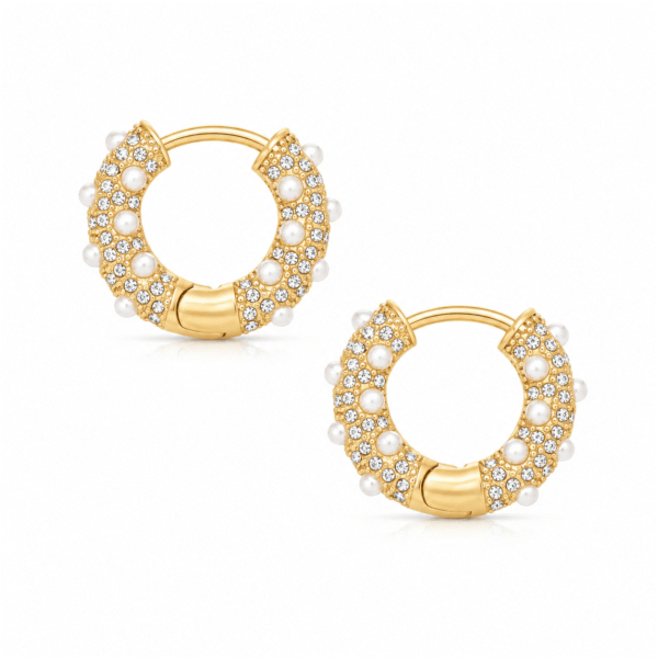 Alice Pearl Hoop Earrings