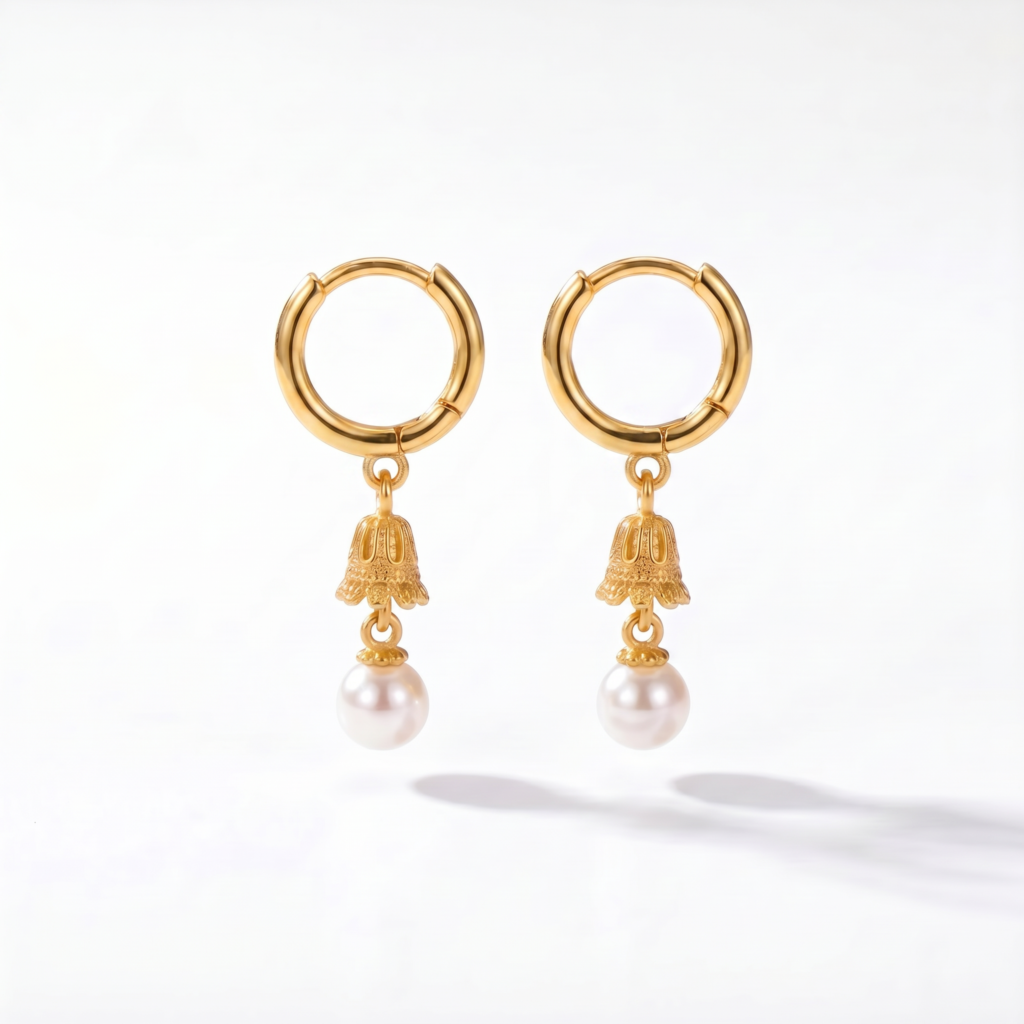Bell Pearle Mini Jhumka Earrings