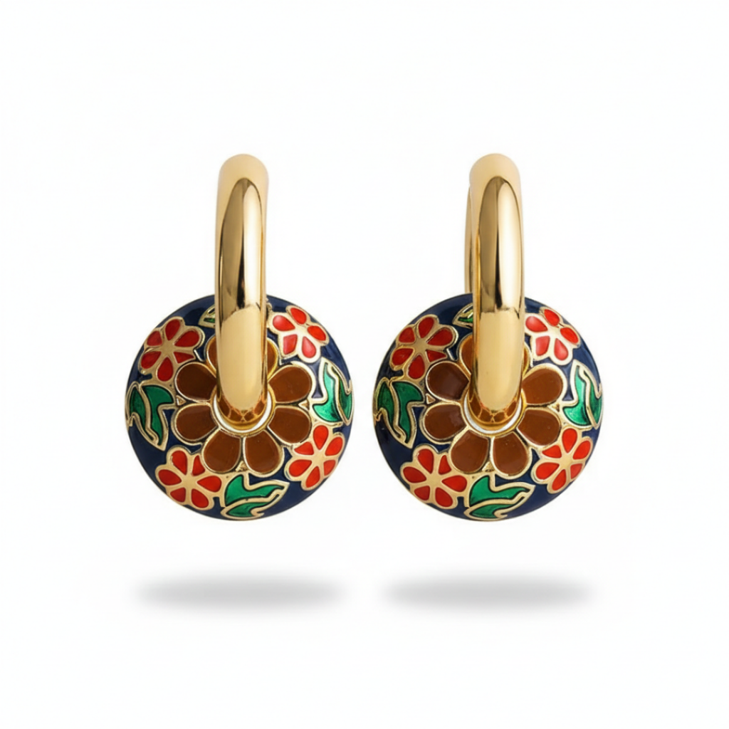 Mojek Enamel Earrings