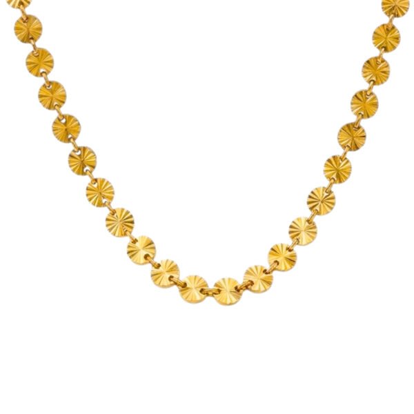Ananta Textured Disc Necklace