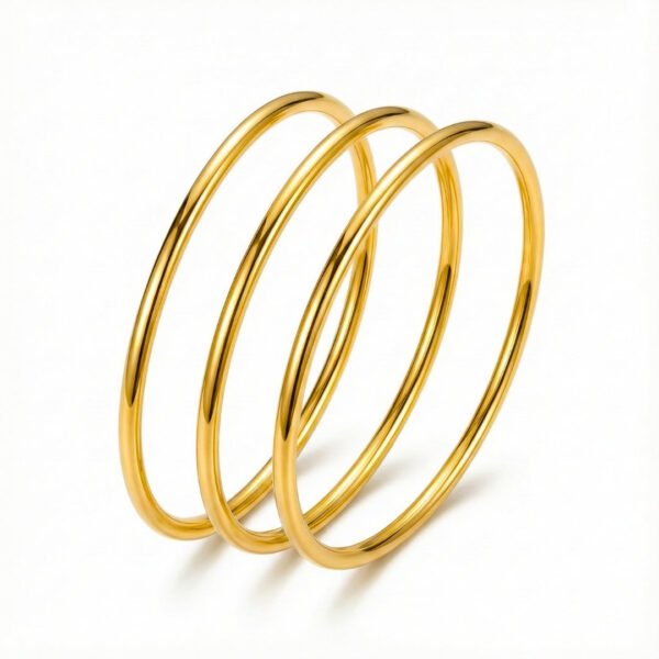 Isha Gold-Tone Bangle Set – Set of 3
